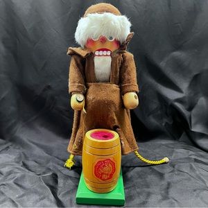 Original Steinbach Nutcracker Friar Keg 14" Handmade Figure West Germany - AS IS